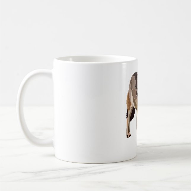W ist für Wolf Kaffeetasse (Links)