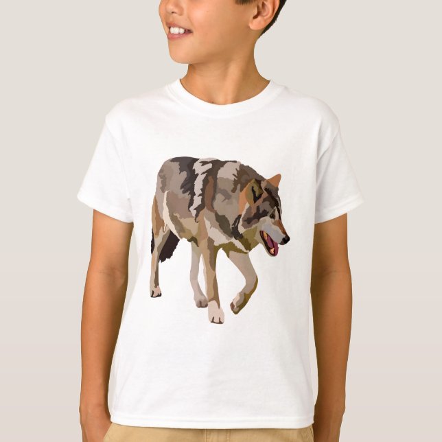 W ist für Wolf T-Shirt (Vorderseite)