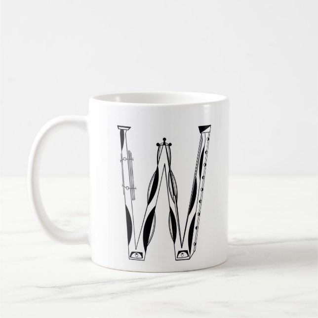 "W"-Kaffee-Tasse Kaffeetasse (Links)