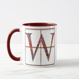 W "Keltische Steine" benutzerdefinierte Monogramm- Tasse