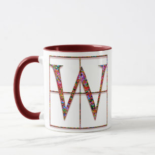 W "Keltische Steine" benutzerdefinierte Monogramm- Tasse