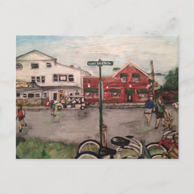 "W. Lakeshore Drive, Kelley's Island" Postkarte (Vorderseite)