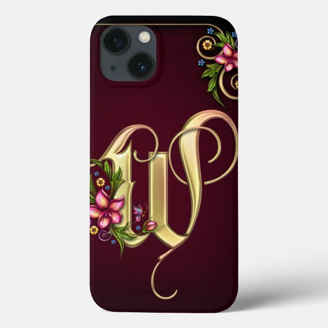 W Monogram iPad Air Hüllen (Rückseite)