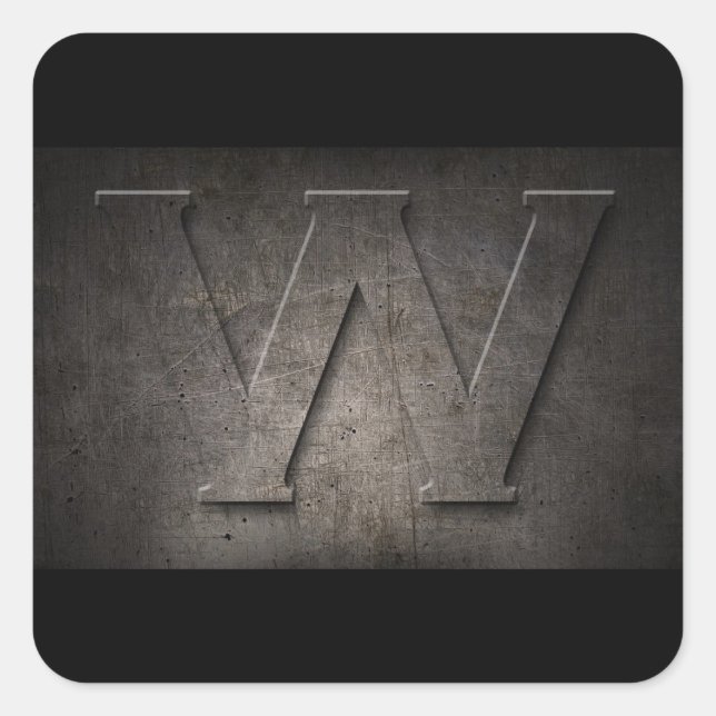 W Monogram Stickers (Vorderseite)