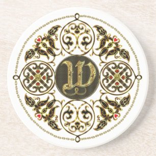 W-Monogramm-klassisches Bestes sah großes sehen Untersetzer