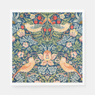 W Morris Strawberry Diief Paper Napkin Serviette