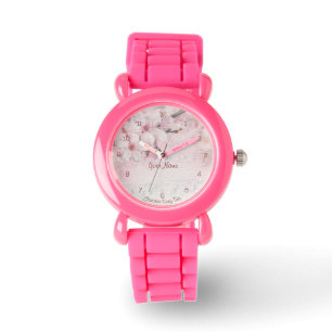 w/No.s Musiknote zu Kirschblüten Armbanduhr