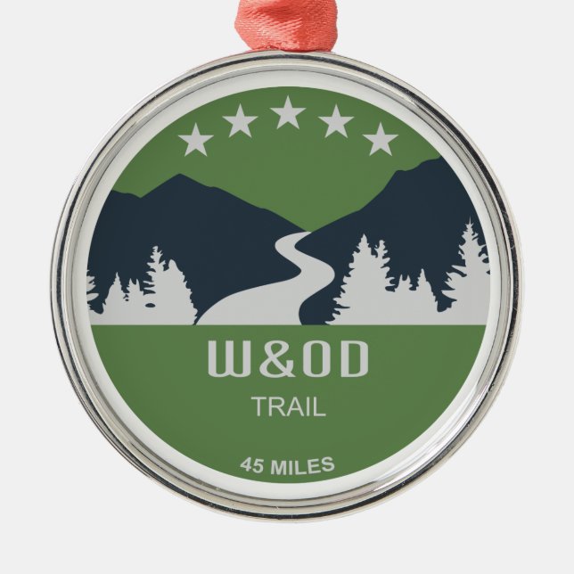 W&OD Trail Ornament Aus Metall (Vorne)