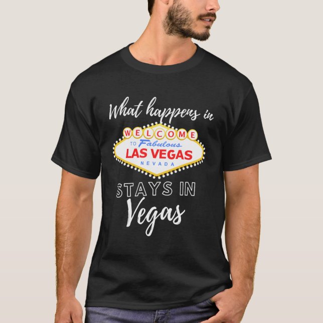 W passiert in Vegas Sin City S Las Vegas T-Shirt (Vorderseite)