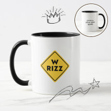 W rizz US Warnschild Meme Lustiger Spruch