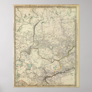W Siberia, Tartary, Khiva, Bokhara &c Poster