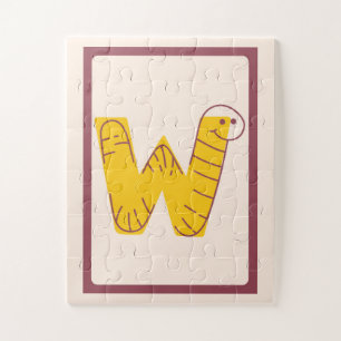 🪱W steht für Wurm – Süßes Tier-Alphabet