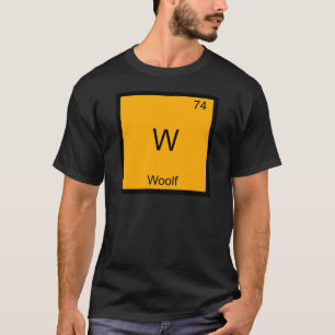 W - Symbol-T - Shirt für Wolf Funny Chemistry Elem
