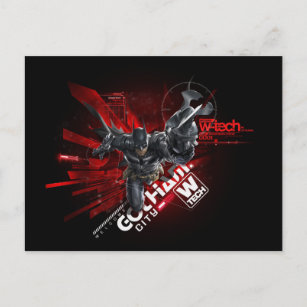W-Tech Red Batman Graphic Postkarte
