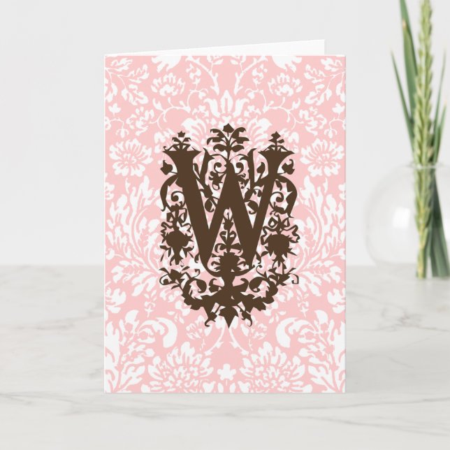 W - Verzierte barocke Monogramm (Vorderseite)