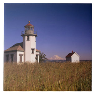 WA, Maury Island, Point Robinson Leuchtturm, Fliese