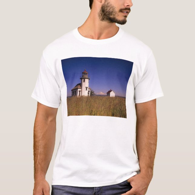 WA, Maury Island, Point Robinson Lighthouse, T-Shirt (Vorderseite)