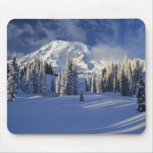 WA, Mt. Rainier NP, Mt. Rainier und Paradise Mousepad