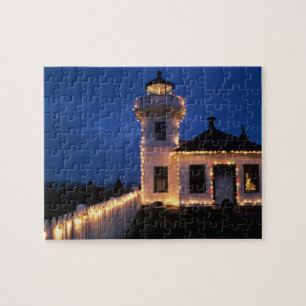 WA, Mukilteo, Mukilteo-Leuchtturm, errichtet 2