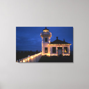 WA, Mukilteo, Mukilteo-Leuchtturm, errichtet 2 Leinwanddruck