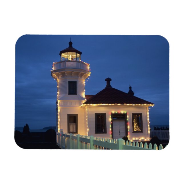 WA, Mukilteo, Mukilteo Lighthouse Magnet (Horizontal)
