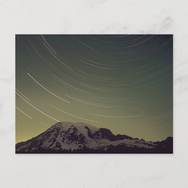 WA, Nationalpark Rainier, Berg Rainier, Postkarte (Vorderseite)