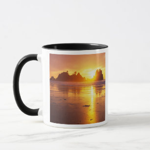 WA, Olympic NP, Shi Shi-Strand bei Sonnenuntergang Tasse