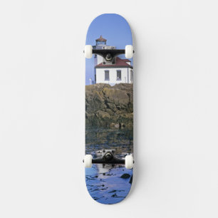 WA, San Juan Island, Lime Kiln Leuchtturm Skateboard