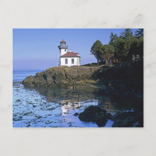 WA, San Juan Island, Limoner Kiln Leuchtturm Postkarte