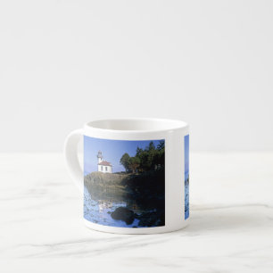 WA, San Juan Island, Limoner Leuchtturm von Kiln Espressotasse