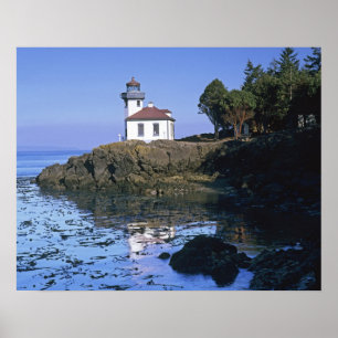 WA, San Juan Island, Limoner Leuchtturm von Kiln Poster