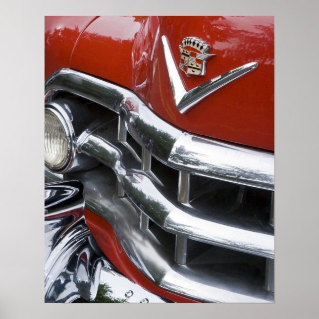 WA, Seattle, ein klassisches amerikanisches Auto.  Poster (Vorne)