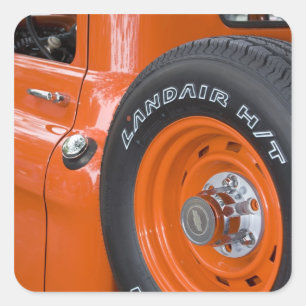 WA, Seattle, Klassischer Pick-up. Quadratischer Aufkleber