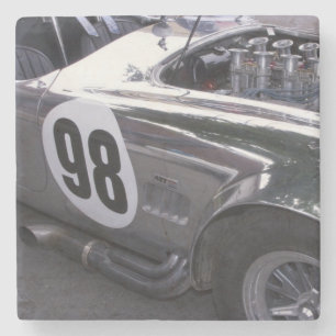 WA, Seattle, klassisches amerikanisches Auto. 2 Steinuntersetzer