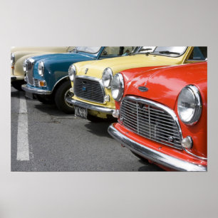 WA, Seattle, klassisches britisches Automobil. Poster