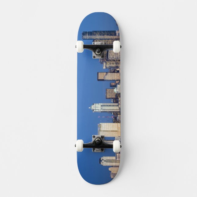 WA, Seattle, Seattle Skyline und Elliott Bay 3 Skateboard (Vorderseite)