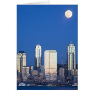 WA, Seattle, Skyline von Seattle und Elliott Bay 4