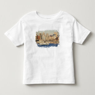 WA, Seattle, Skyline von Seattle und Elliott Bay Kleinkind T-shirt