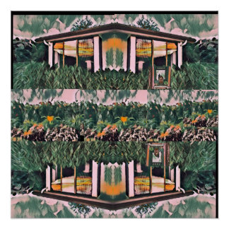 Wa-Wo Wave NFT Art - REFLEKTIONEN ÜBER MEIN FENSTE Poster