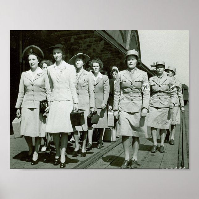 WAAF-Rekruten - Marching 1942 Poster (Vorne)