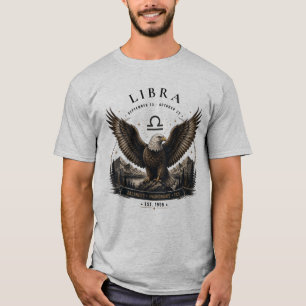 Waage Adler Sternzeichen Herren T-Shirt