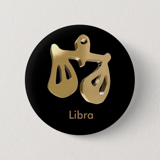 Waage, Bilancia Button (Vorderseite)