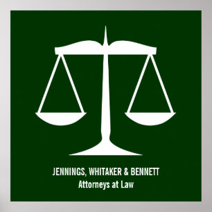 Waage der Justiz Poster