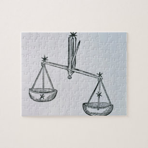 Waage (die Skalen) eine Illustration vom 'Poeti