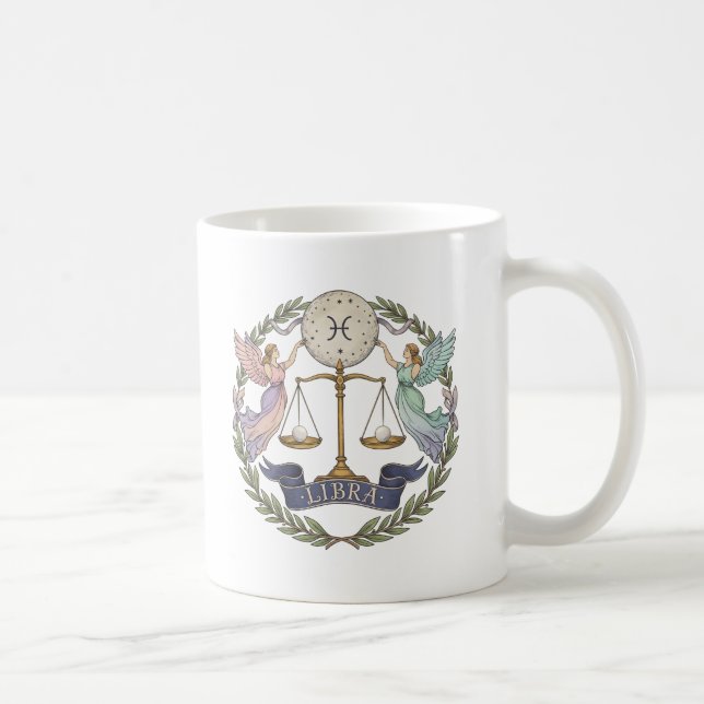Waage Engel Waage Kaffeetasse (Rechts)