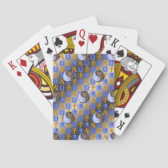 Waage & Erde Ratte Spielkarten (Rückseite)