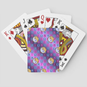 Waage & Feuer Hahn Spielkarten