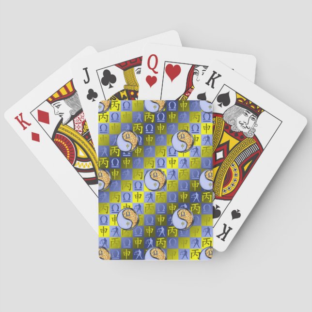Waage & Feueraffe Spielkarten (Rückseite)