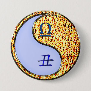 Waage & Feuerbüffel Button