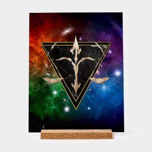 Waage Galaxie Zodiak Acrylschild